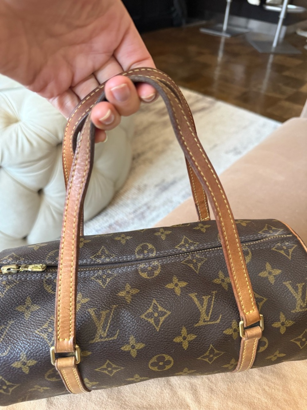 Louis Vuitton Brown Monogram Canvas Papillon 26 Shoulder Bag - Picture 5 of 16